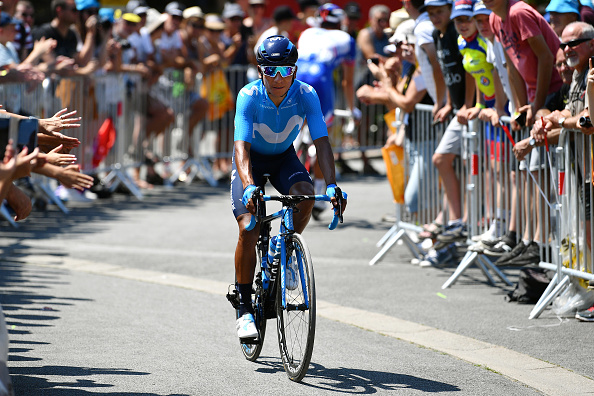 Quintana es ciclista del equipo Movistar