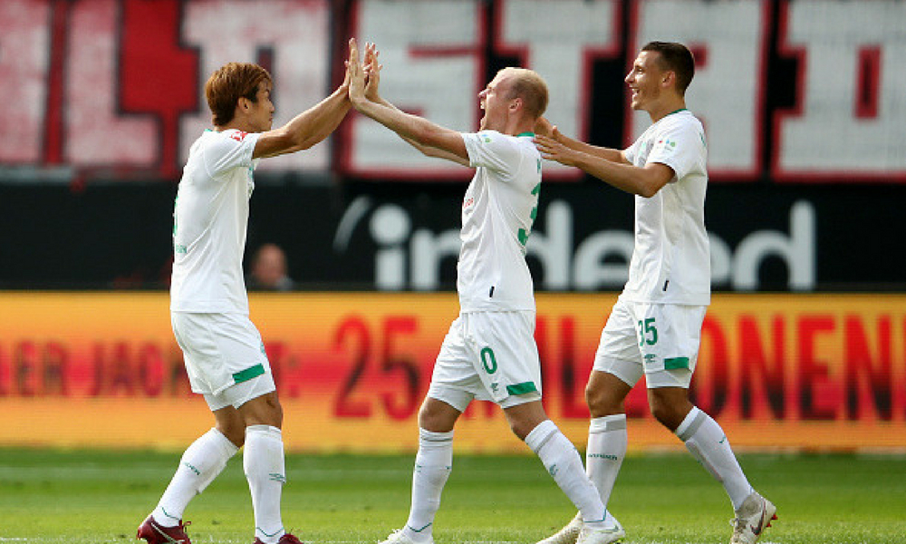 Werder Bremen venció al Eintracht Frankfurt