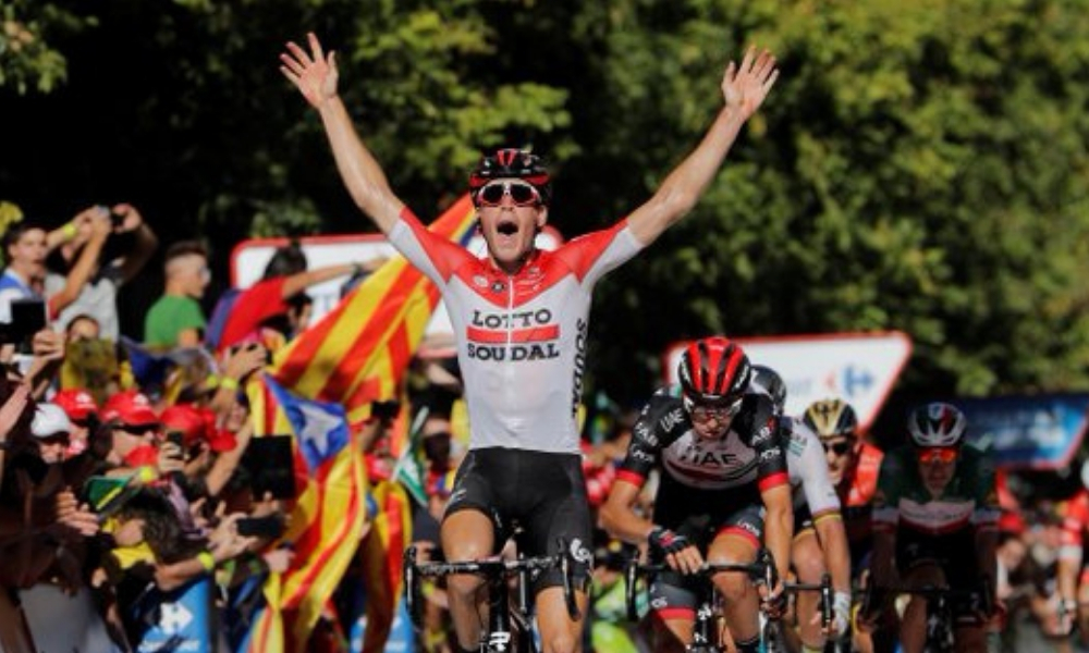 Jelle Wallays ganó la etapa 18