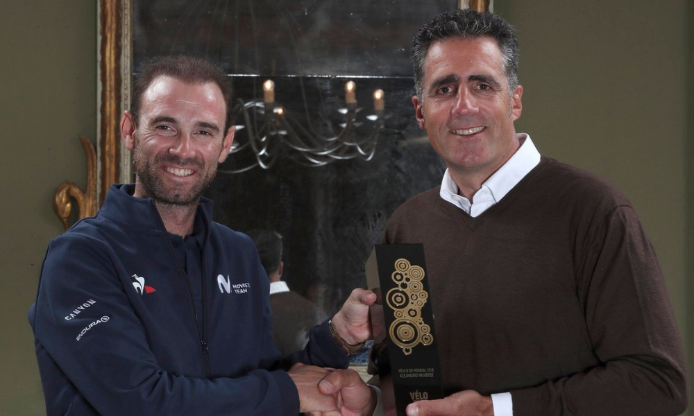 Valverde recibió el Vélo d'Or 2018