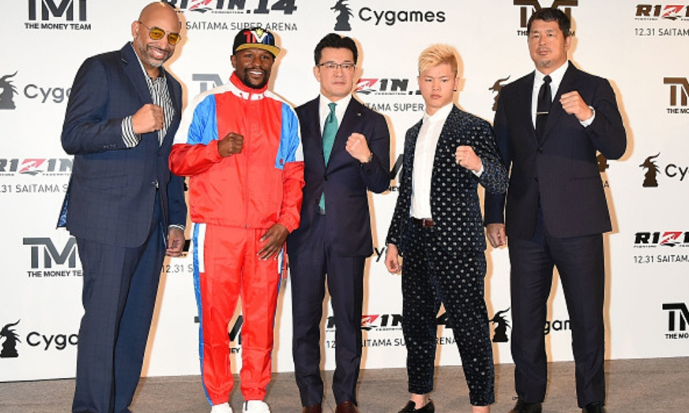 Conferencia de prensa de la pelea entre Tenshin Nasukawa y Floyd Mayweather Conferencia de prensa de la pelea entre Tenshin Nasukawa y Floyd Mayweather
