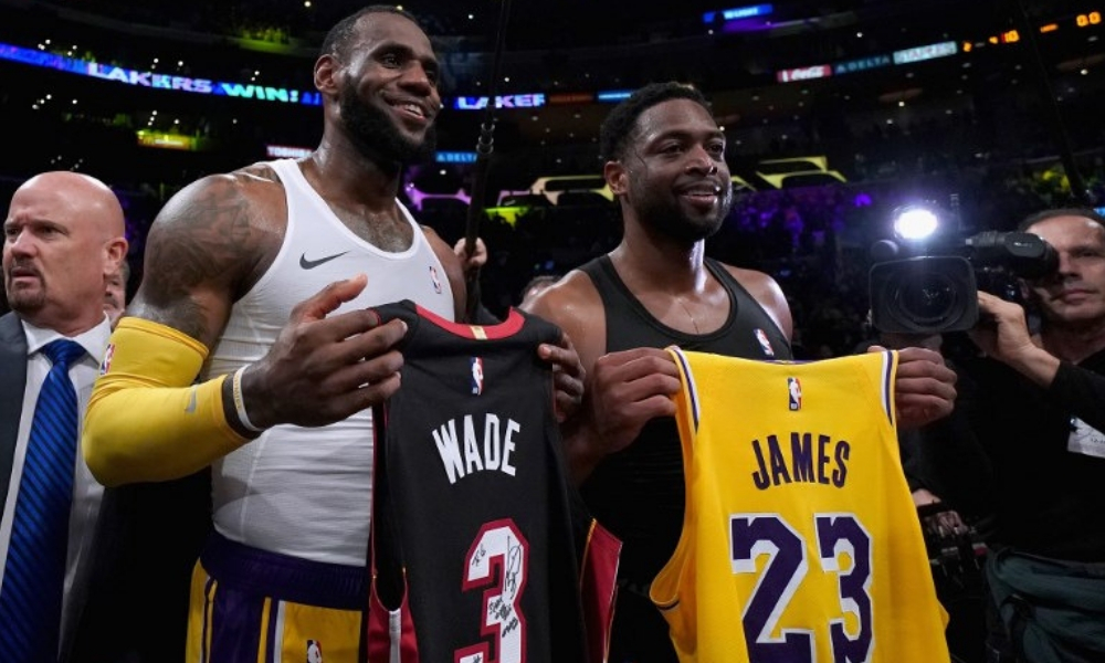 LeBron James y Dwyane Wade