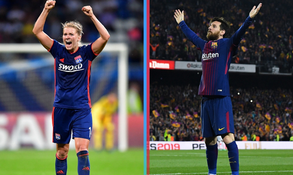 la futbolista y el jugador mejor pagados, Messi es el jugador mejor pagado, Ada Hegerberg