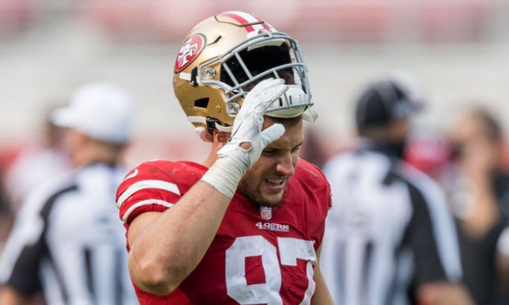 ¡Malas Noticias Para 49ers! Nick Bosa Salió Lesionado Del Partido Vs Jets