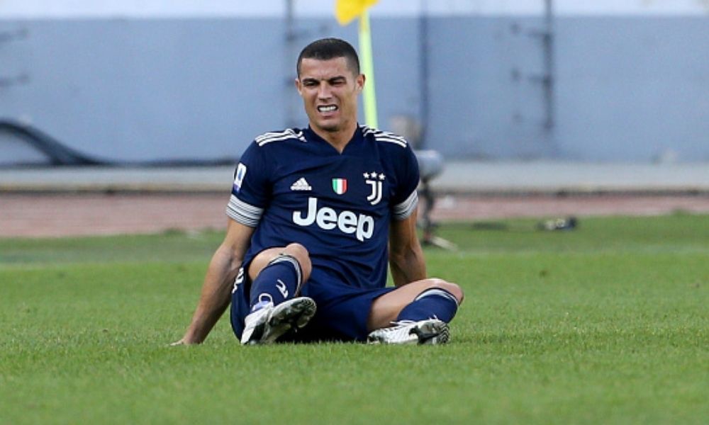 Cristiano Ronaldo habría sufrido lesión en el partido contra la Lazio