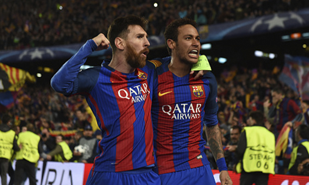 Neymar Barcelona Messi Koeman