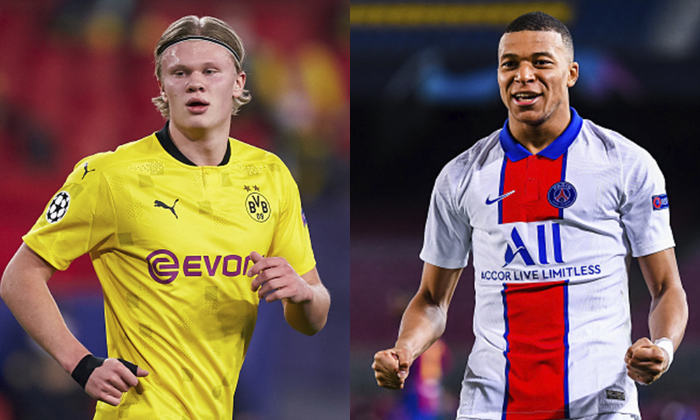 Mbappé y Haaland futuro futbol